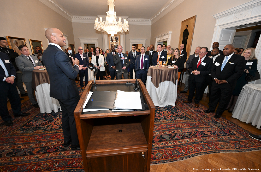 Governor Wes Moore at the MMP Reception